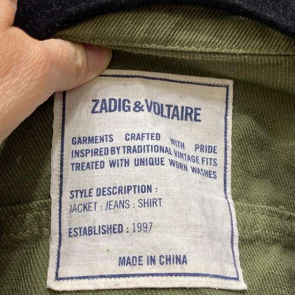 NWT Zadig & Voltaire Army Jacket - Picture 5 of 9